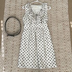 Kate Spade Cream and Black Mini Dress
